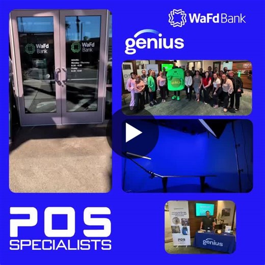 💡 Genius Day at WaFd Bank! 📍 Point Of Sale solutions for Main Street businesses just got smarter — come experience Genius by Global Payments. Nate Evans (The POS Specialists Team) and our… | Alex Ugrin