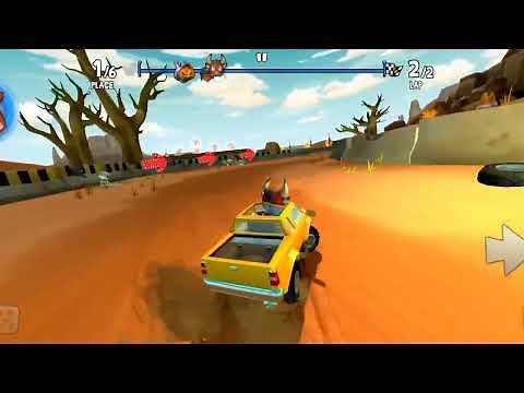 Winning tricks in Beach Buggy Racing.