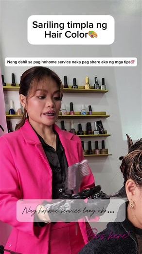 Tips para sa pag timpla ng kulay 💯 nang dahil sa pag Hohome Service TESDA Accredited Trainer and Assessor na ako #freetraining #trainingdimensionalbalayagehomeservice ##trainingbalayage #homesalon haircolorbalayage😃