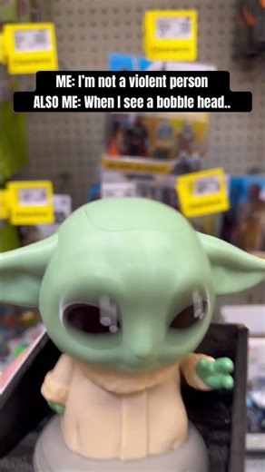 What I do when I See a Bobble Head #bobbleheadtoys #starwars #babyyoda #grogu