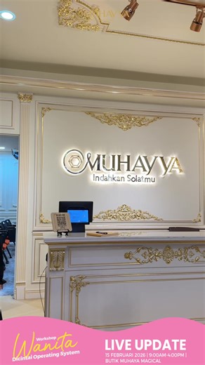 🌷 Live Update Wanita Dicintai Operating System 🌷 ✨ Workshop (Offline) 📅 Ahad | 15 Februari 2026 ⏰ 8:30 pagi – 1:00 tengah hari 📍 Butik Jiwa Muhaya Magical, Kajang Menuju jiwa yang tenang ❤️‍🩹