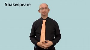 Watch how to sign 'Shakespeare' in British Sign Language.