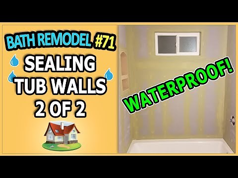 Bathroom Remodel 71 - Sealing Tub Surround for Tile 2 of 2 | DensShield | Durock