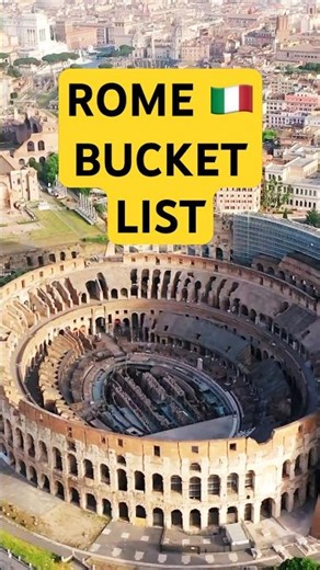 The Ultimate Rome Bucket List 🇮🇹