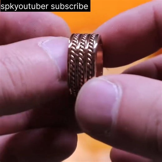 Man-made Copper Wire Amazing Design Ring Make Handmade #spkyoutuber #jewellery #ring #copper