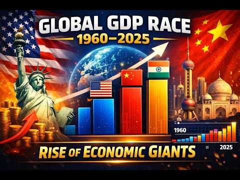 Global GDP Race 2000–2025 📈 | Rise of Economic Giants & World Power Shift