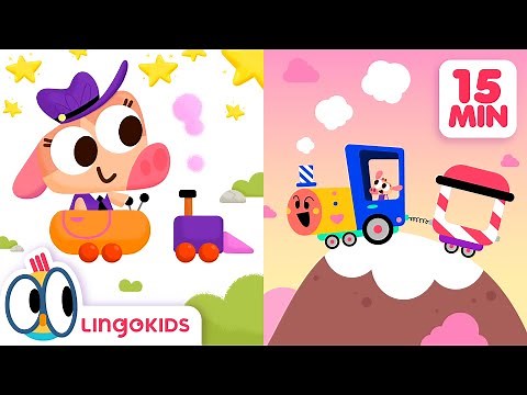 ABC TRAIN SONG 🚂 + More vehicle songs for kids | Lingokids