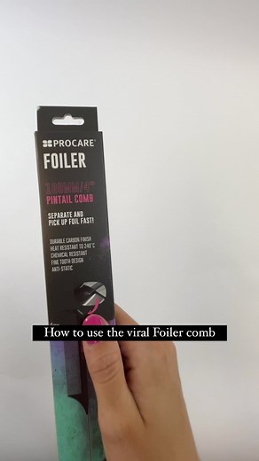 3.1K views | How to use the viral Foiler comb  1. Remove Foiler...