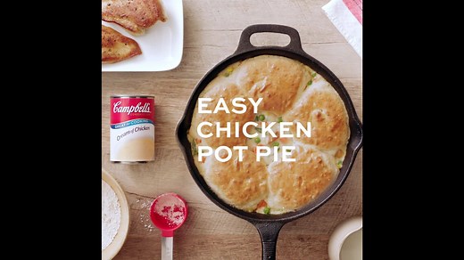 627 reactions · 529 shares | Dinner: Solved. This Easy Chicken Pot Pie made with Campbell’s® Cream of Chicken soup can fill up the whole family in just 30 minutes! | Campbell's | Facebook