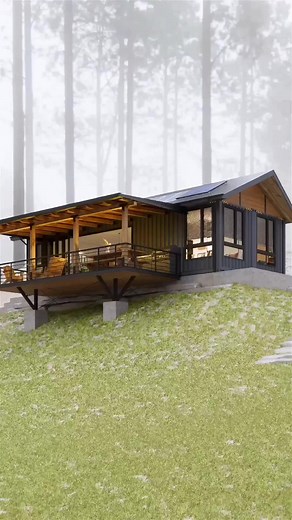 Rate this shipping container home from 0 to 10. Would you live in a container home?✌️ Message/Email us to acquire custom architectural plans and designs for your shipping container project. Our Team of Architects and designers specializes in feasibility studies, planning, design, and cost estimation of shipping container structures across all 50 states of the US. We Design Container Homes | Offices | Restaurants | Gyms | Cafes, and more! Chat with our team to understand your project requirements