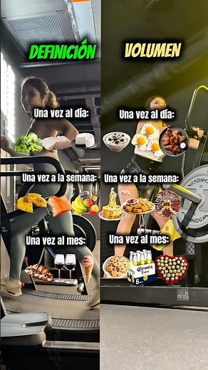 Definición vs Volumen: Qué Comer Cada Día, Semana y Mes | Nutrición Fitness Explicada