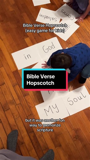 Memorize Scripture with Bible Verse Hopscotch Game