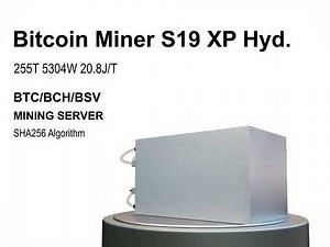 S19 XP Hyd 255Th Bitcoin Miner Water Cooling