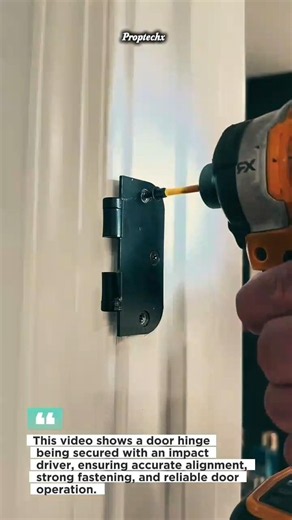 Perfect Door Hinge Installation with an Impact Driver #DIY #Woodworking #Tools