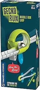 Gecko Run Marble Run Loop Expansion Pack by Thames & Kosmos – Extra Stunt for Vertical Marble Run Starter Set; Fast, No-Mess Setup with Residue-Free Nano-Adhesive Pads for Hours of Creative Play