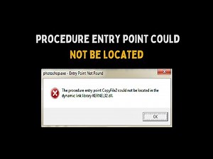 Fix "The procedure entry point could not be located in the dynamic link library" Error on Windows 11