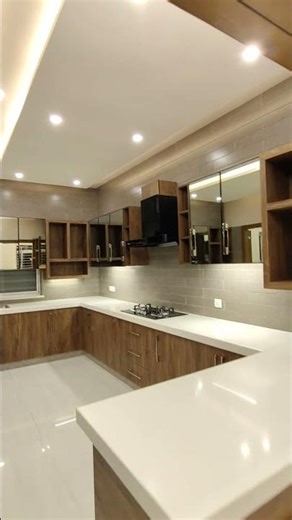 Beautiful Open-Concept Luxury Kitchen 😍 | Modern Interior Tour#shorts #kitchendreams