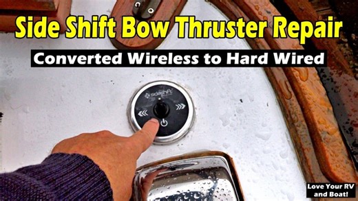 Side Shift Bow Thruster Repair - Converted to Hard Wired Operation