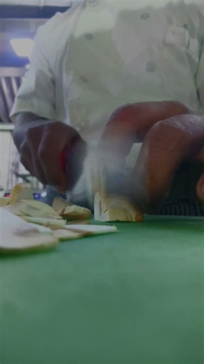 Fast Mushroom Slicing 🍄🔪 | Satisfying Chef Knife Skills #Shorts