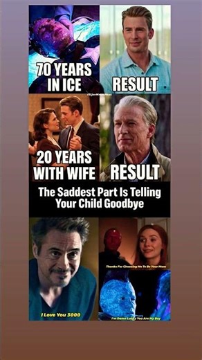 70 Years in Ice ❄️ vs 20 Years with Wife 💍 | Marvel Logic 😂 #marvel #avengers #ironman #mcu #shorts