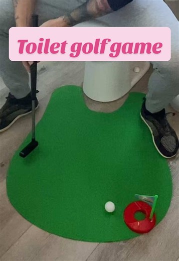 Toilet golf game is fun for all ages, and the price is unbeatable! #golf #golfgames #toiletgolfgame #golfers #foryoupage