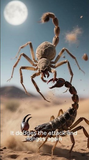 Camel Spider vs Deathstalker Scorpion – Desert Deathmatch! #insectbattle #bugbattle #shorts