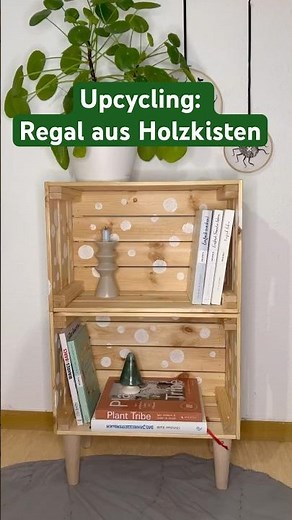 Holzkisten DIY: Regal selber bauen – Upcycling Idee für mehr Stauraum ♻️✨ #diy #upcycling #home