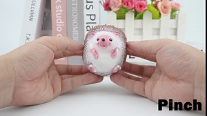 Decompress and Squeeze Hedgehog Stretch Toy, Funny Cute Hedgehog-Shaped Ball Stress Relief Toy for Children and Adults Sensory Toy for Anxiety, ADHD, and Autism, Gift for Easter