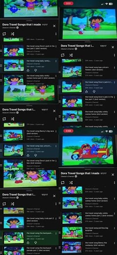 4 Dora the Explorer Travel Songs from Season 5 and 1 Dora the Explorer Travel Song from Season 6