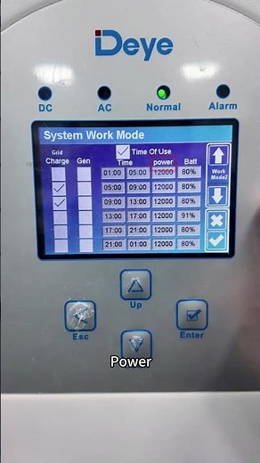 Deye Inverter Parameter Setting Part4