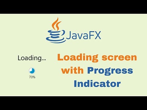 JavaFX and Scene Builder - IntelliJ: Progress Indicator