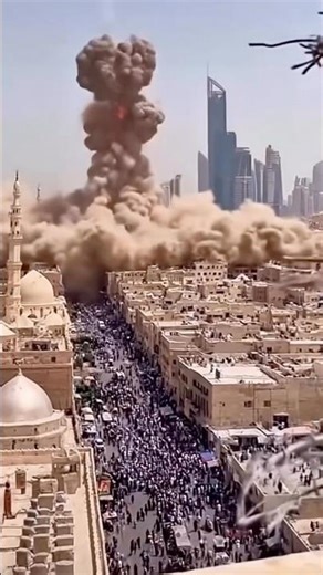 cinematic visualization showing a small meteor impact simulation and the dramatic aftermath