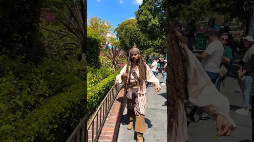 Jack Sparrow Impersonator at Disneyland