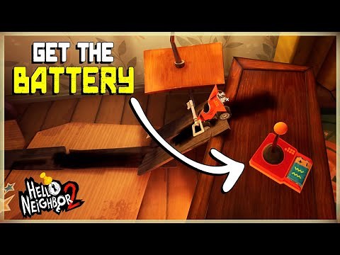 Where To Find The Battery In Hello Neighbor 2 | Remote Control Car Puzzle How To Get The Square key