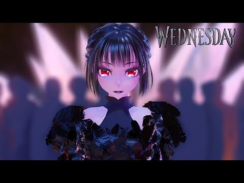 [MMD] Wednesday Addams | Dance Scene ( Original Motion DL)