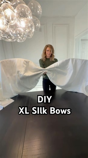 DIY XL white bows #bridalshower #wedding #diybow #craft #bows #tutorial #diy