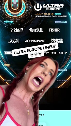 I’m appalled #ultra #ultraeurope #announcement #europe #dj | ultra
