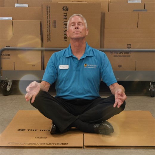 2.9K views · 15 reactions | 律‍♂️ Be still like a well-packed box. The UPS Store is here for your zen. #NationalRelaxationDay | The UPS Store | Facebook