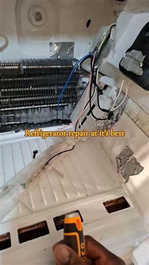 Seymour's Heating Cooling Service on Instagram: "Replacing a faulty defrost thermostat disc, a faulty temperature thermostat, along with defective defrost element."