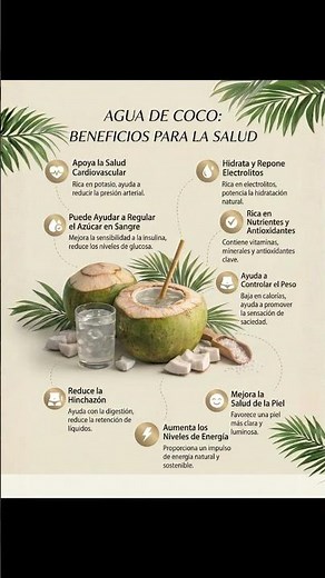 Nutricionista Revela el Secreto del Agua de Coco #salud #nutrición #viral