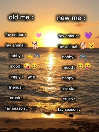 new meh vs old! 😝