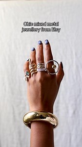 Upgrade your jewellery stack. Shop mixed metal finds that fit your budget on Etsy. | Etsy