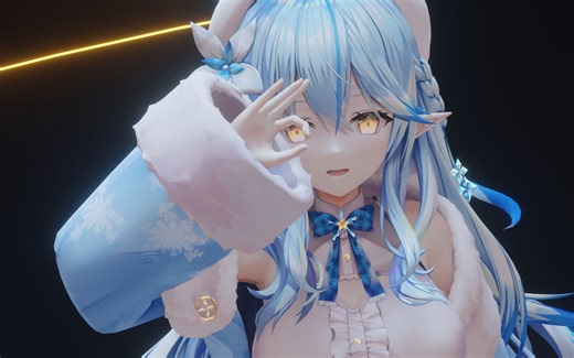 【Blender渲染】Lamb 雪花ラミィ