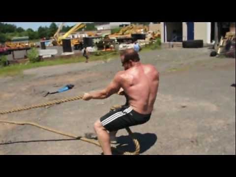 Hand over Hand Truck Pull - Strongman Training - Brad Andersen Team Heavy Extreme