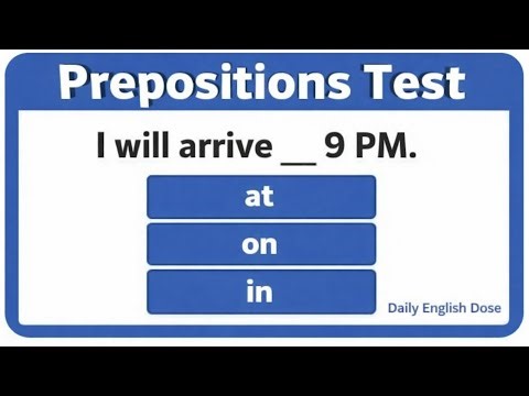 Most Students Fail This 😳 Preposition Quiz#grammartest