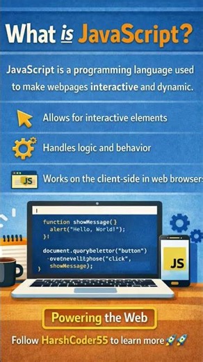 What Is JavaScript | Best Interview Answer for freshers #interview #viral #javascript #shorts #ai