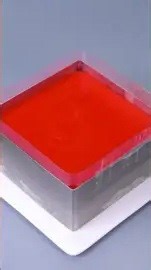 colorful rainbow jelly cake ASMR