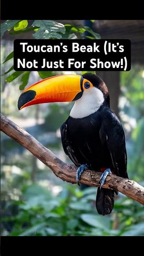 How Toucans Use Their Bills to Survive the Amazon Rainforest #wildlife #amazon #shorts