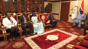 9.7K views · 175 reactions | The National Health Insurance Authority (NHIA) management paud a courtesy call on His Excellency President Adama Barrow at State House in Banjul on Wednesday. The NHIA visit to Presidency is to inform the Gambian leader about their latest developments and to discuss plans to strengthen healthcare systems across the country. Our presidential affairs correspondent Madinding Ceesay, has more on this story. #Paradisetv#GambiaToday | Paradise TV Gambia | Facebook