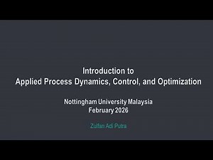 Introduction to Applied Process Dynamics, Control, and Optimization
